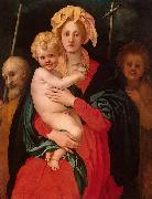 Jacopo Pontormo Madonna and Child with oil painting on canvas